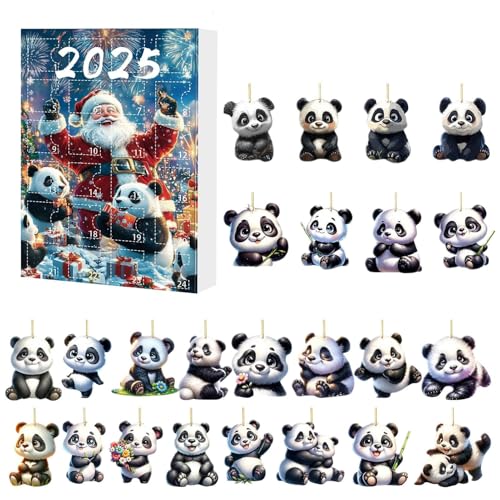 Weihnacht Panda Adventskalender 2025-24 Tage 2d Panda Charm Calendar Advent Acrylhängender Ornamente Für Baumdekor, Für Türzweige Eingangsfenster In Der Innenräume Im Freien Im Freien Urlaub Party Weihnacht Panda Adventskalender 2025-24 Tage 2d Panda Charm Calendar Advent Acrylhängender Ornamente Für Baumdekor, Für Türzweige Eingangsfenster In Der Innenräume Im Freien Im Freien Urlaub Party von Kanoauo