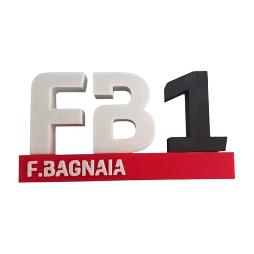 Dekoratives Logo Piloten Moto Francesco Bagnaia von Kanoretech