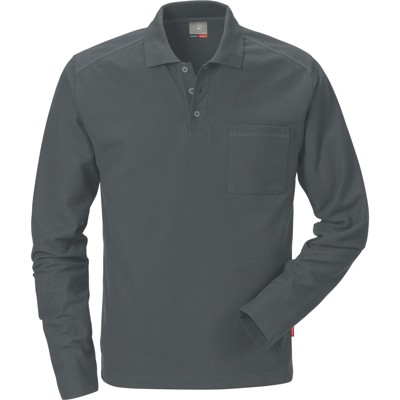Berufs-Poloshirt 7393, dunkelgrau, Größe S von Kansas