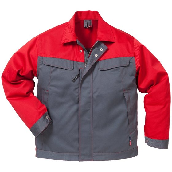 KANSAS® - Bundjacke Icon Two 4857, grau/rot, Größe L von Kansas