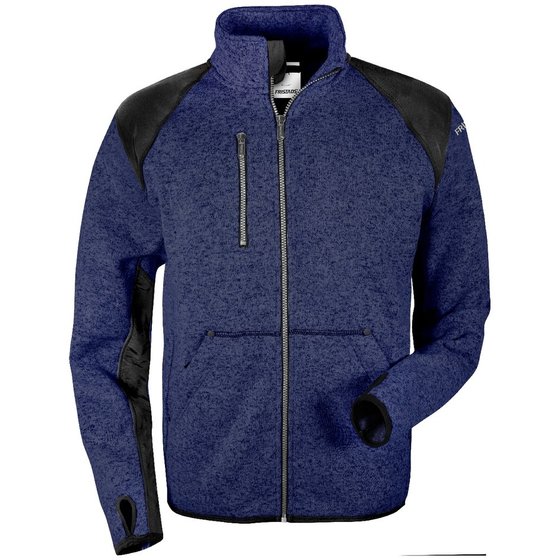 KANSAS® - Fleecejacke 7451, blau/schwarz, Größe L von Kansas