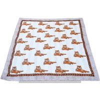 Tiger Print Baby Quilt, Kinderzimmer Kantha Decke, Tröster Kleinkind Bettdecke, Warme Winter Füllung Tagesdecke Für Kinder, Unisex Bettdecke von KanthaQuiltsShop