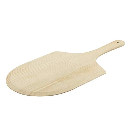 Kanuk Outdoor Pizzaschaufel - 53 x 30 cm - Schnittfest - Hochwertiges helles Holz - Pizzaschieber - Pizzabrett - Holzschieber - Pizzaschaufel - Flammkuchenbrett von Kanuk