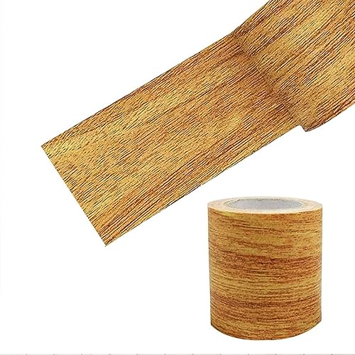 Kanyka 1 Rolle Klebeband, Imitation Kamelholz, vergoldet, 8 cm x 4,57 m, Reparaturband, Holzeffekt, abnehmbar, für Türen, Tische und Stühle. von Kanyka