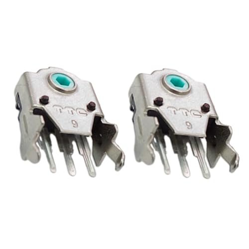 Kaohxzklcn TTC Maus-Encoder für G403 G603 G703 Maus-Rad-Encoder (9 mm), Silber-Grün, 2 Stück von Kaohxzklcn