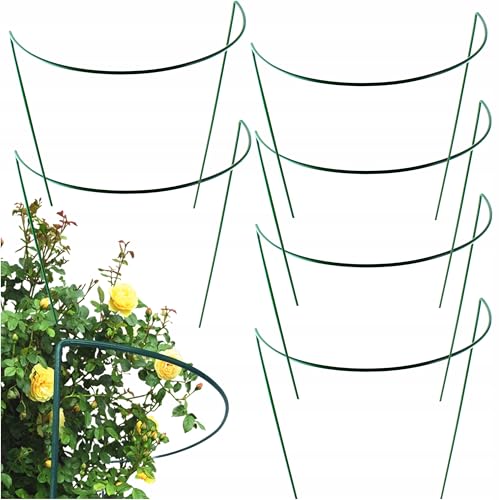 Kapaga - Set Staudenhalter - Blumenhalter - Rankengewächs Pflanzenstütze - Blumenstütze - Staudenstütze - Rankhilfe Strauchhalter - Rosenstütze x6 (Grün) von KPGA KAPAGA HOME & GARDEN