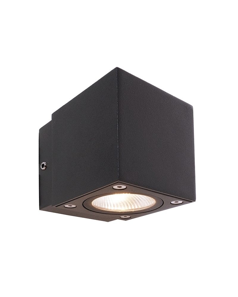 Deko Light Cubodo II Single DG Mini Wandleuchte außen LED dunkelgrau IP54 220lm 3000K 77 Ra 46° Modern von Kapego