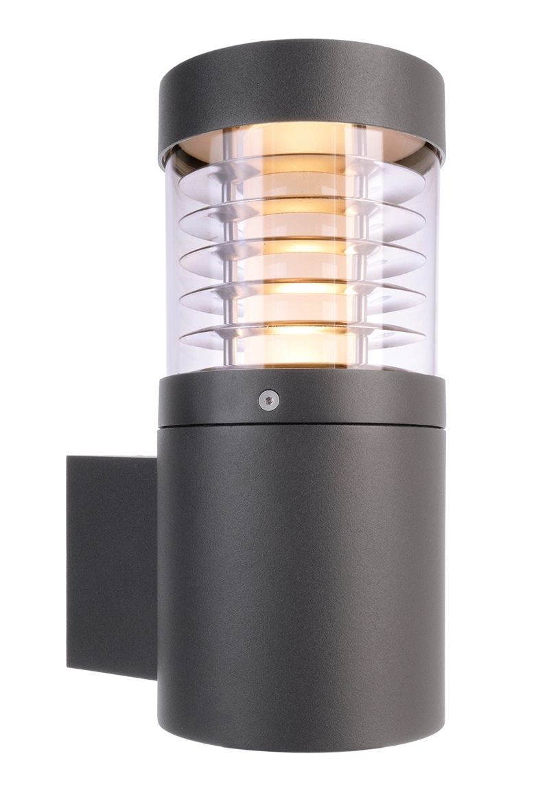 Deko Light Ortis Wandleuchte außen LED dunkelgrau IP54 510lm 3000K >80 Ra 360° Modern von Kapego