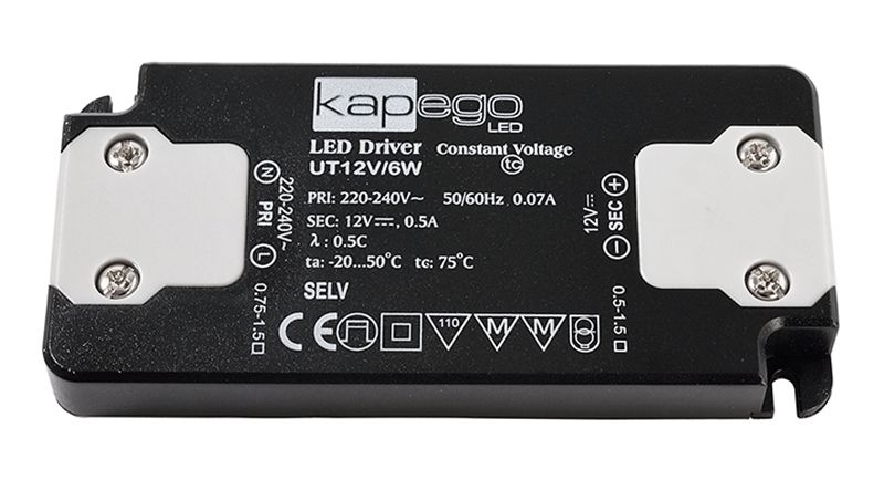 Deko Light UT12V/6W Netzgerät schwarz, grau von Kapego