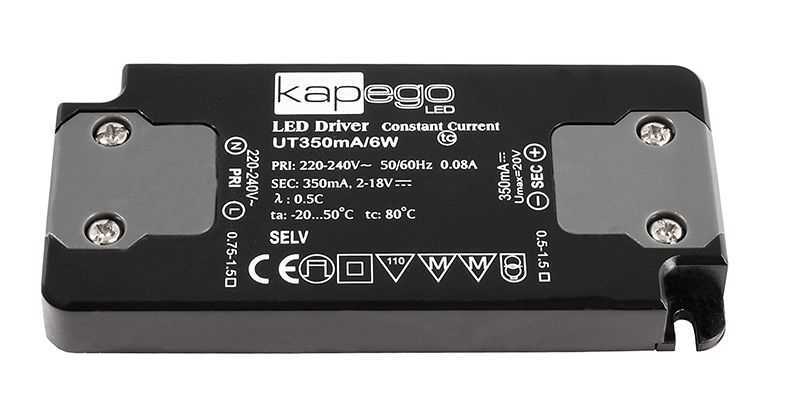 Deko Light UT350mA/6W Netzgerät schwarz, anthrazit von Kapego