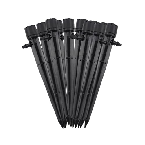 Kapokr 50 Stück Gardena Micro Drip 360-Grad-Bewässerungssystem Garten 8 Löcher Einstellbare Tröpfchenbewässerung Micro Drip System 4/7mm Rohr für Garten und Blumenbeete von Kapokr