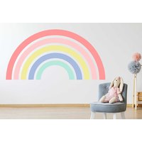 Regenbogen Wandtattoo Wandtattoo Skandinavisch Boho Gender Neutral Kinderzimmer Deko Baby von Kapowboomgraphics