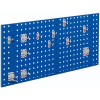 Kappes ®RasterPlan Einsteigerset 2 1x Lochplatte 1000x450mm 1x Werkzeughaltersortiment 12-teilig Enzianblau RAL 5010 von Kappes