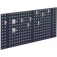 Kappes ®RasterPlan Einsteigerset 5 1x Lochplatte 1000x450mm 1x Werkzeughaltersortiment 10-teilig Anthrazitgrau RAL 7016 von Kappes