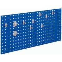 Kappes ®RasterPlan Einsteigerset 5 1x Lochplatte 1000x450mm 1x Werkzeughaltersortiment 10-teilig Enzianblau RAL 5010 von Kappes