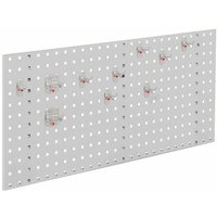 Kappes ®RasterPlan Einsteigerset 5 1x Lochplatte 1000x450mm 1x Werkzeughaltersortiment 10-teilig Lichtgrau RAL 7035 von Kappes