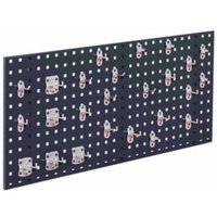 Kappes ®RasterPlan Einsteigerset 8 1x Lochplatte 1000x450mm 1x Werkzeughaltersortiment 25-teilig Anthrazitgrau RAL 7016 von Kappes
