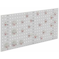 Kappes ®RasterPlan Einsteigerset 8 1x Lochplatte 1000x450mm 1x Werkzeughaltersortiment 25-teilig Lichtgrau RAL 7035 von Kappes