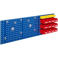 Kappes ®RasterPlan Kombiplattenset 2 1x Lochplatte 1500x450mm 1x Zubehörsortiment 26-teilig Enzianblau RAL 5010 von Kappes