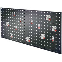 Kappes ®RasterPlan by ABAX Einsteigerset 2 1x Lochplatte 1000x450mm 1x Werkzeughaltersortiment 12-teilig Anthrazitgrau RAL 7016 von Kappes