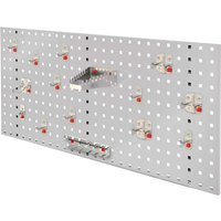 Kappes ®RasterPlan by ABAX Einsteigerset 5 1x Lochplatte 1000x450mm 1x Werkzeughaltersortiment 15-teilig Lichtgrau RAL 7035 von Kappes