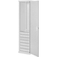 Kappes Schubladenschrank RasterPlan schmal RAL 7035 Mod. 5 Lochplattentür von Kappes