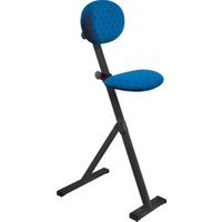 Kappes Stehhilfe ErgoPlus mit Rückenlehne Gestell tiefschwarz Polster/Bezug dunkelblau von Kappes