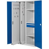 Kappes Vertikalschrank RasterPlan Mod. 82 RAL 7035/5010 Doppelwandtür mit Ausstattung von Kappes