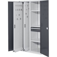 Kappes Vertikalschrank RasterPlan Mod. 82 RAL 7035/7016 Doppelwandtür mit Ausstattung von Kappes