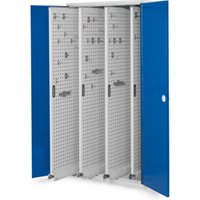 Kappes Vertikalschrank RasterPlan Mod. 83 RAL 7035/5010 Doppelwandtür mit Ausstattung von Kappes