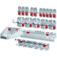 Kappes Werkzeughalter-Sortiment RasterPlan/ABAX 18-teilig alufarben von Kappes