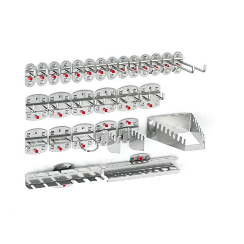 RasterPlan Werkzeughalter-Sortiment, 28-teilig alufarben RasterPlan Werkzeughalter-Sortiment, 28-teilig alufarben von Kappes