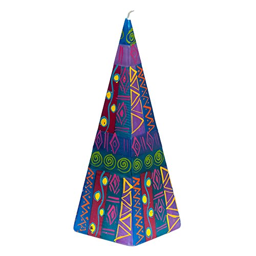 Kapula Große Pyramide Kerze 'Blue Moon New Design' 9 x 25 cm von Kapula
