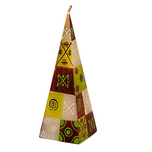 Kapula Pyramide Kerze 'Macadamia Design' 7 x 20 cm Kapula Pyramide Kerze 'Macadamia Design' 7 x 20 cm von Kapula