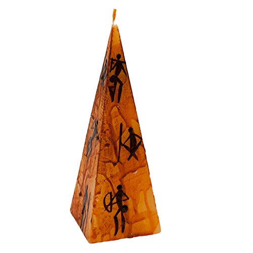 Kapula Pyramidenkerze "Original Bushmen" 7 x 20 cm von Kapula