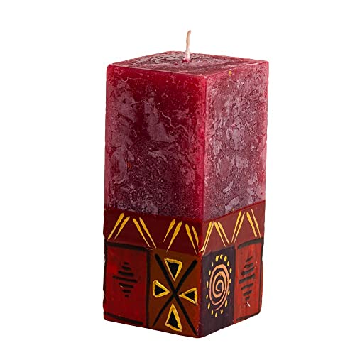 Kapula Südafrikanische Würfelkerze – Fair Trade – handbemalte mattierte Kerze – Safari-Gold-Design – 5 x 5 x 11 cm Kapula Südafrikanische Würfelkerze – Fair Trade – handbemalte mattierte Kerze – Safari-Gold-Design – 5 x 5 x 11 cm von Kapula