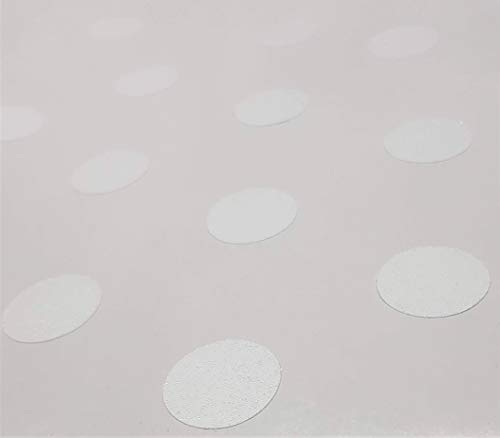 Kara.Grip 8 STK Anti Rutsch Punkte in gekörnt farbig in 5 cm Durchmesser für Ihre Dusche oder Badewanne im Badezimmer (klar durchsichtig) von Kara.Grip