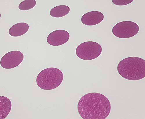 Kara.Grip Anti Rutsch Punkte in gekörnt klar transparent oder farbig in verschiedenen Größen für Ihre Dusche oder Badewanne im Badezimmer (lila RAL 4006, 10 STK in 9 cm) von Kara.Grip