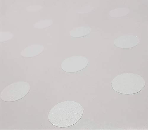 Kara.Grip Anti Rutsch Punkte in gekörnt klar transparent oder farbig in verschiedenen Größen für Ihre Dusche oder Badewanne im Badezimmer (weiß RAL 9003, 12Stk in 7 cm) von Kara.Grip