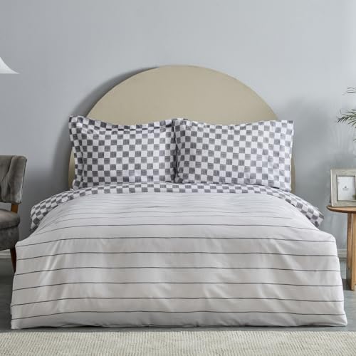 Karaca Home Cordova Anthrazit 100% Baumwolle Doppel Bettwäsche Set von Karaca Home