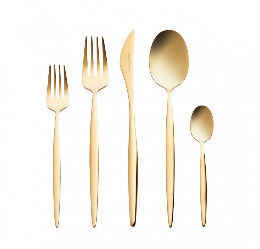 Karaca Besteck-Set Karaca Lızbon Matte Gold 6-Personen 30-teiliges Besteckset von Karaca