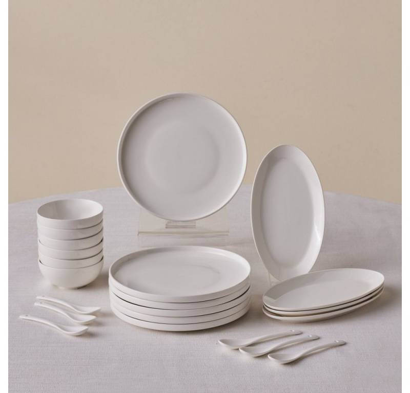 Karaca Geschirr-Set Karaca Forever Bone Fika 22-teiliges Frühstücksset, Geschirrset Frühstücksteller Tafelservice Kombigeschirr Karaca Geschirr-Set Karaca Forever Bone Fika 22-teiliges Frühstücksset, Geschirrset Frühstücksteller Tafelservice Kombigeschirr von Karaca