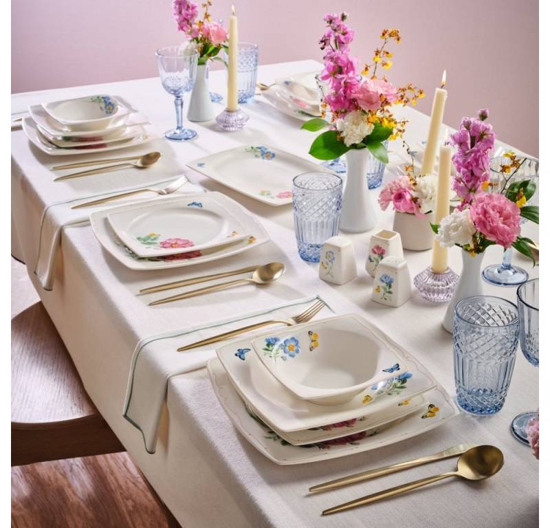 Karaca Geschirr-Set Karaca Square Bone Velora 53-teiliges Tafelservice für 12 Personen Karaca Geschirr-Set Karaca Square Bone Velora 53-teiliges Tafelservice für 12 Personen von Karaca