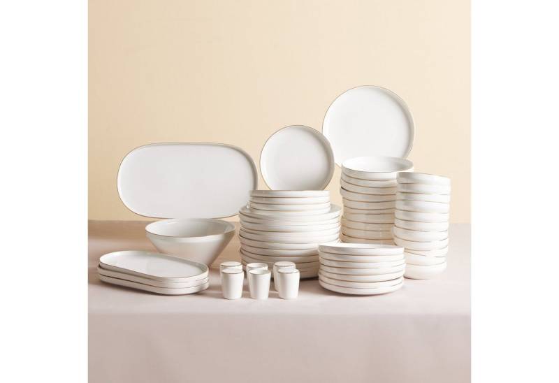 Karaca Geschirr-Set Karaca Streamline New Saturn Gold 59-teilig Geschirrset 12 Personen, 12 Personen, Porzellan, vergoldeter Rand, stilvoll, inklusive Zusatzteile Karaca Geschirr-Set Karaca Streamline New Saturn Gold 59-teilig Geschirrset 12 Personen, 12 Personen, Porzellan, vergoldeter Rand, stilvoll, inklusive Zusatzteile von Karaca