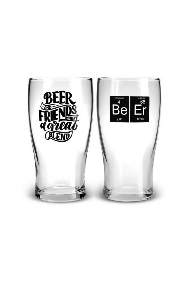 Karaca Glas Bierglas-set 454ml für 2 Personen, Glas, Beerbecher von Karaca