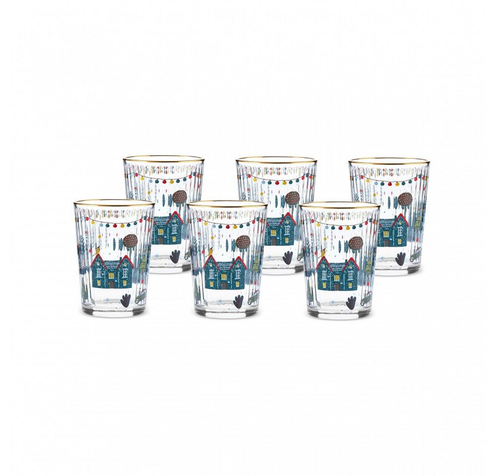 Karaca Glas Karaca Home Chick 500 ml 6-Teiliges Getränkeglas Trinkglas Glas Set von Karaca