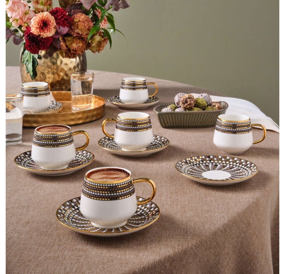 Karaca Kaffeeservice Karaca Belgin, 6 Person Kaffee Tasse Set, 90 ML Karaca Kaffeeservice Karaca Belgin, 6 Person Kaffee Tasse Set, 90 ML von Karaca