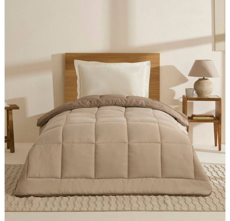 Karaca Tagesdecke Karaca Double Face Bettdecke Beige-Mocha 135X200 von Karaca