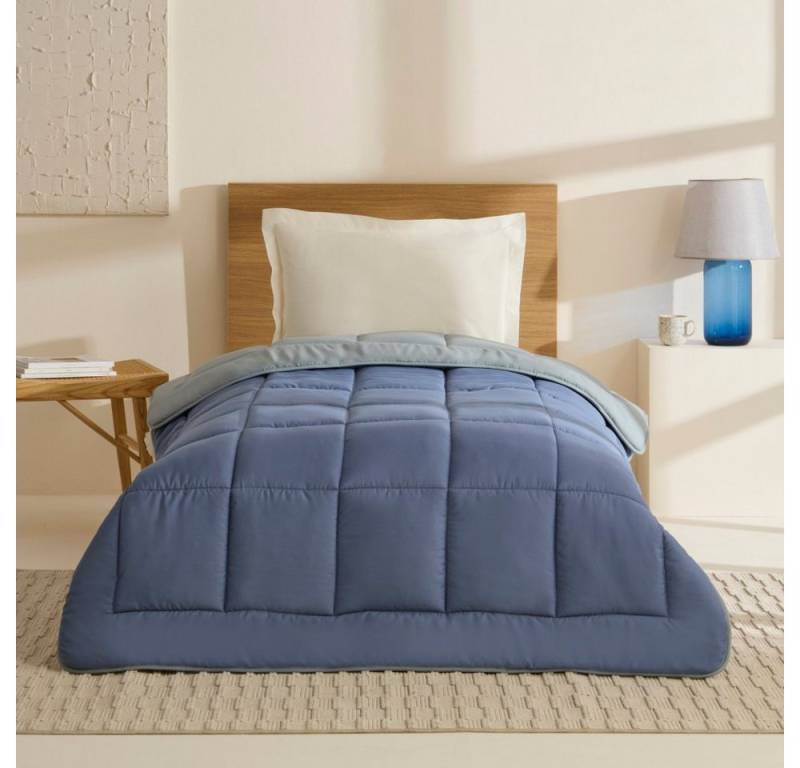 Karaca Tagesdecke Karaca Double Face Decke Tagesdecke Bettdecke Blau-Mint 155x220 von Karaca