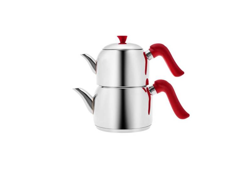 Karaca Teekanne Edena Midi Teekanne Set Rot von Karaca